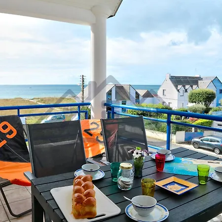 Appartement Localise - C02 - Vue - Balcon - Juste A Cote - Centre Et Port A Pied - Wifi Inclus - Draps Inclus - Animaux Bienvenus